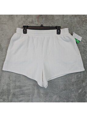 Honeydew Intimates Sleep Shorts Womens XL White Fleece No Plans Short Lounge
